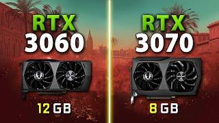 RTX 3060 vs RTX 3070  Test in 9 Games  1080p 1440p