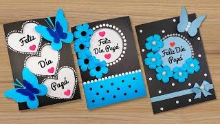 DIY 3 Hermosas tarjetas para el Día del Padre Cards for fathers day  Especial día del padre