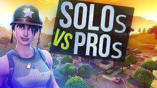 Queuing vs Pro Players in Solos Fortnite Win