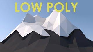 Low Poly Mountain Tutorial CINEMA 4D