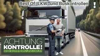   GEFÄHRLICH unterwegs mit GROSSEM Gefährt? Brummikontrolle  Best Of  Achtung Kontrolle