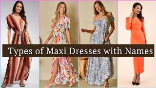 Types for Maxi Dresses with Names