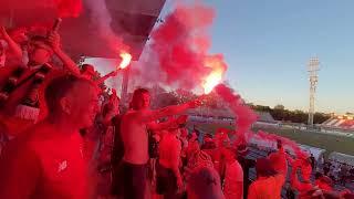 FC United fans full time in Rimini