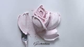 КАК СДЕЛАТЬ ЦВЕТОК ИЗ ТЕКСТУРНОЙ ПАСТЫ. HOW TO MAKE A FLOWER FROM TEXTURE PASTE.