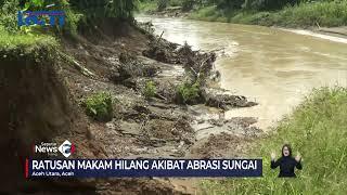 Abrasi Ratusan Makam di Aceh Utara Hilang Tergerus Aliran Sungai #SeputariNewsSiang 1310