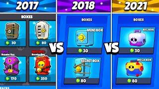 Brawl Stars 2017 vs 2018 vs 2021 - History Evolution