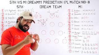 SRH vs MI Dream11 Prediction IPL 2024 Hyderabad vs Mumbai dream11 team of today match