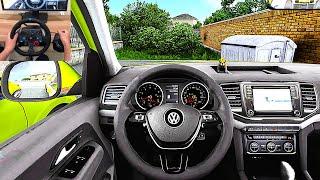 Euro Truck Simulator 2  Volkswagen Amarok V6 Steering Wheel POV