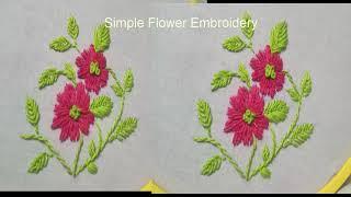 Embroidery Flower Stitch  Hand Stitching by Amma Arts