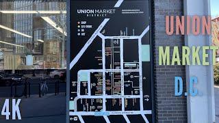 Union Market Washington DC  Weekend de Ziua Recunoștinței  4K  STATELE UNITE ALE AMERICII