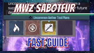 MWZ How to complete *SABOTEUR* Act 1 Tier 3 Mission