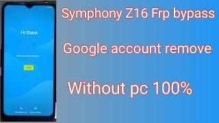 how to symphony z16 frp bypass