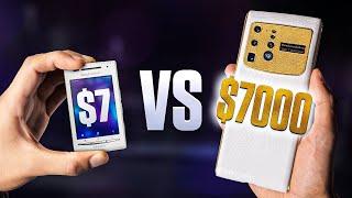 $7 Smartphone vs $7000 Smartphone.