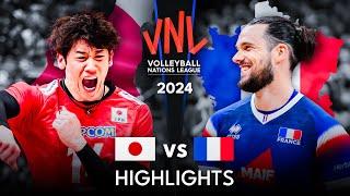  JAPAN vs FRANCE   GOLD MEDAL MATCH  Highlights  Mens VNL 2024