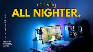 Gaming vlog   Pulling an all nighter after work