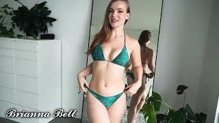 Bikini SEXY try on haul  Brianna bell.
