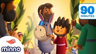 The Palm Sunday Story PLUS 14 More Cartoon Bible Stories for Kids