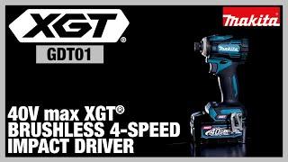 40V max XGT® Brushless 4-Speed Impact Driver GDT01