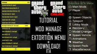 GTA 51.25 - Tutorial Mod Manager + Extortion Menu PS3-CEX Guida Dettagliata + Link download