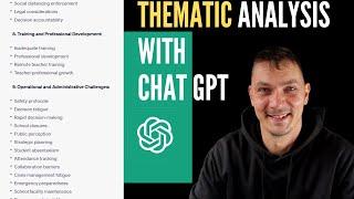 Thematic analysis with ChatGPT - 3 ways to create andor organize your themes in ChatGPT