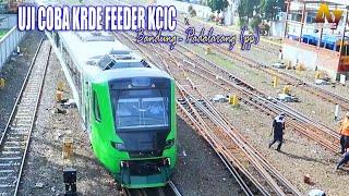 UJICOBA FEEDER KCIC‼️Hunting Kereta Api KLB KRDE Si IJO-IJO dari Stasiun Bandung - Padalarang PP