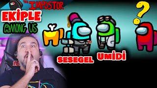 ÜMİDİYLE BİRLİKTE İMPOSTOR OLDUK HERKESİ BİRBİRİNE DÜŞÜRDÜK  10 YOUTUBER AMONG US OYNUYORUZ