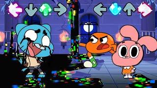 Friday Night Funkin - Dusk Till Dawn but Its Gumball vs Darwin & Anais