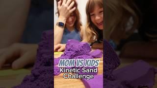 Mom vs kids KINETIC SAND CHALLENGE