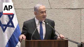 Israeli parliament backs Netanyahus opposition to Palestinian state