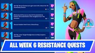Fortnite All Week 6 Resistance Quests Guide  Fortnite Chapter 3 Season 2