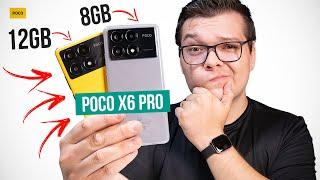 qual comprar? POCO X6 PRO com 8GB ou 12GB RAM Comparei TUDO