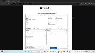 Société Générale Payslip #sg #bangalore #infosys