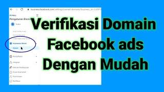 CARA VERIFIKASI DOMAIN FACEBOOK ADS DENGAN MUDAH