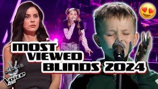 TOP 5  MOST VIEWED Blind Auditions of 2024 Germany  The Voice Kids