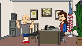 Classic Caillou Back Talks His PrincipalGrounded