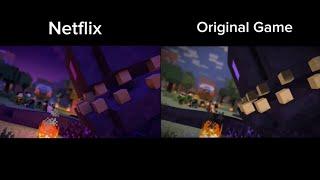 Minecraft Story Mode  side by side  Netflix & Original  E3