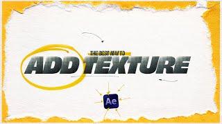 Better Textures For Animations After Effects Tutorial