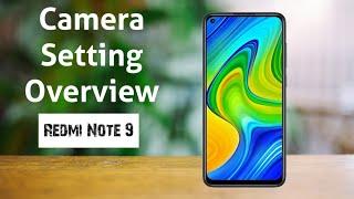 Redmi Note 9 Camera Settings Overview 