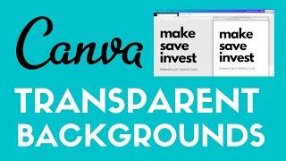 How To Create Transparent Backgrounds In Canva  Canva Tutorial For Beginners