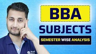 BBA Subjects Analysis in 4 Mins  Bachelors of Business Administration  BBA Course Subjects