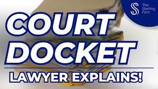 ️ The Court DOCKET Is Important  Lawyer Explains #court #law #lawyer