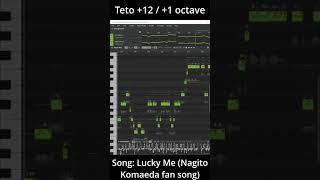 【Teto +1 octave】Lucky Me Nagito Komaeda fan song COVER 重音テト カバー