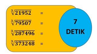 Cara Mencari Akar Pangkat 3 Dengan Cepat