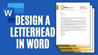 How to Create a Business Letterhead in Word  Letterhead Template Design