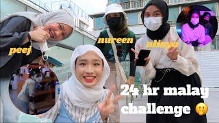 vlogging in malay for 24 hours ft alisya rashid & nureen damiya - rollerskating thai food sinsa