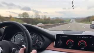 BMW X5 F15 flat out in Autobahn 150-speed limiter