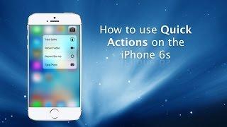 How to use Quick Actions with 3D Touch on iPhone 6s and iPhone 6s Plus - iPhone Hacks