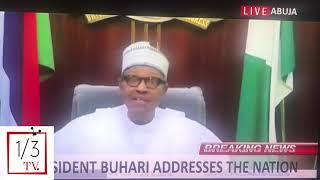 President Muhammadu Buhari Finally Addresses Nigerians