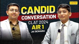 Candid Conversation with CLAT 2024 AIR-1 Jai Bohara  CLAT Toppers Interview