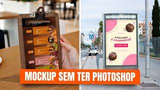 COMO EDITAR MOCKUP SEM TER PHOTOSHOP 2023  Como editar mockup no Photopea GRÁTIS E ONLINE